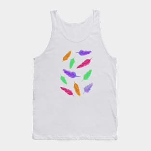 Colorful feathers Tank Top